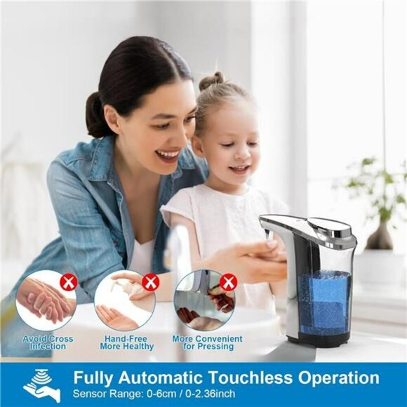 Automatic Soap Dispenser Touchless Dish Soap Dispenser 17oz/500ml with Infrared - Picture 2 of 6